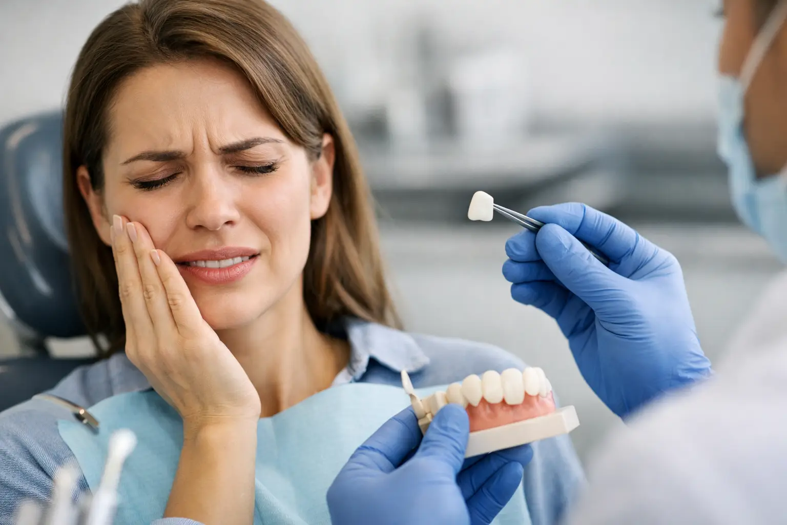 È doloroso mettere faccette dentali?