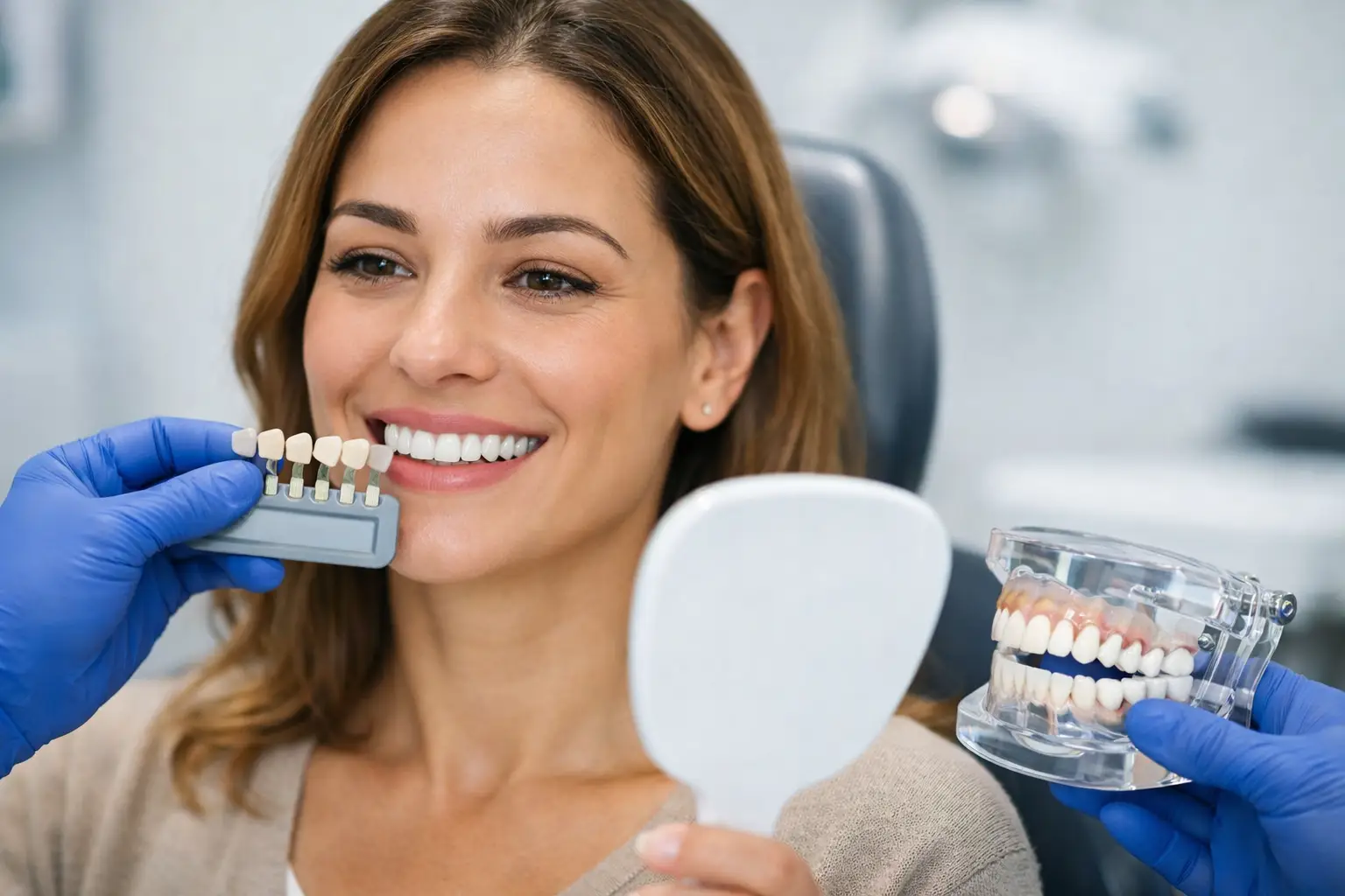 Guida alla prova sorriso con mockup