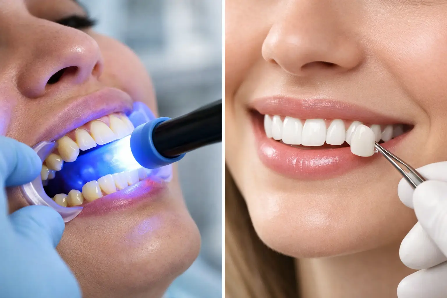 Sbiancamento o faccette per denti gialli?