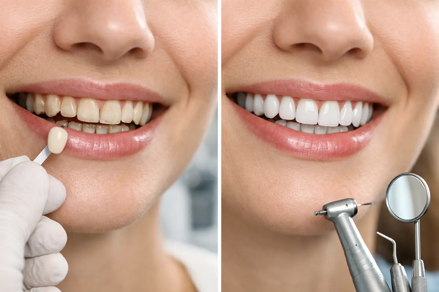 Ritocco faccette vecchie per migliorare estetica