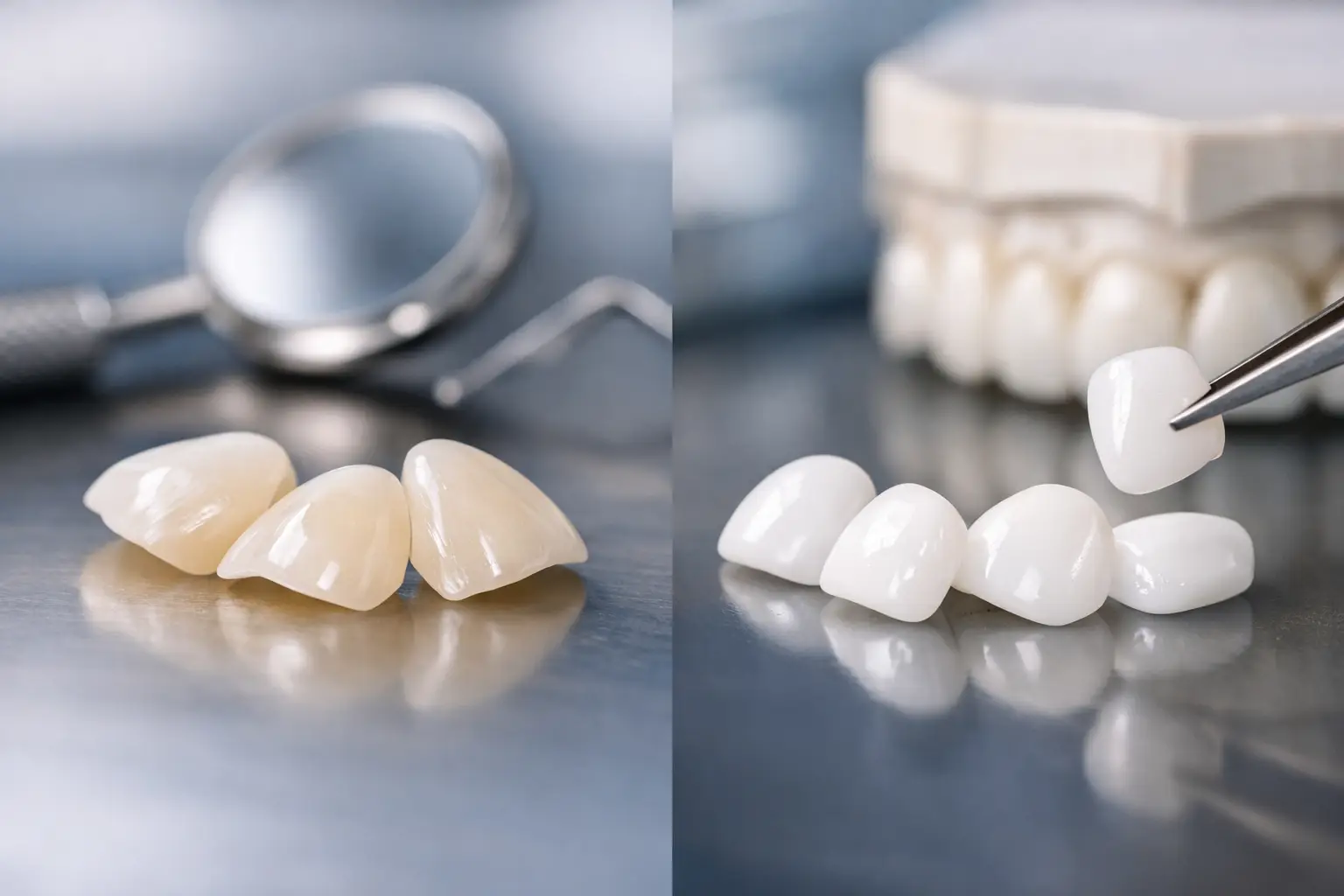 Faccette in ceramica vs zirconia estetica