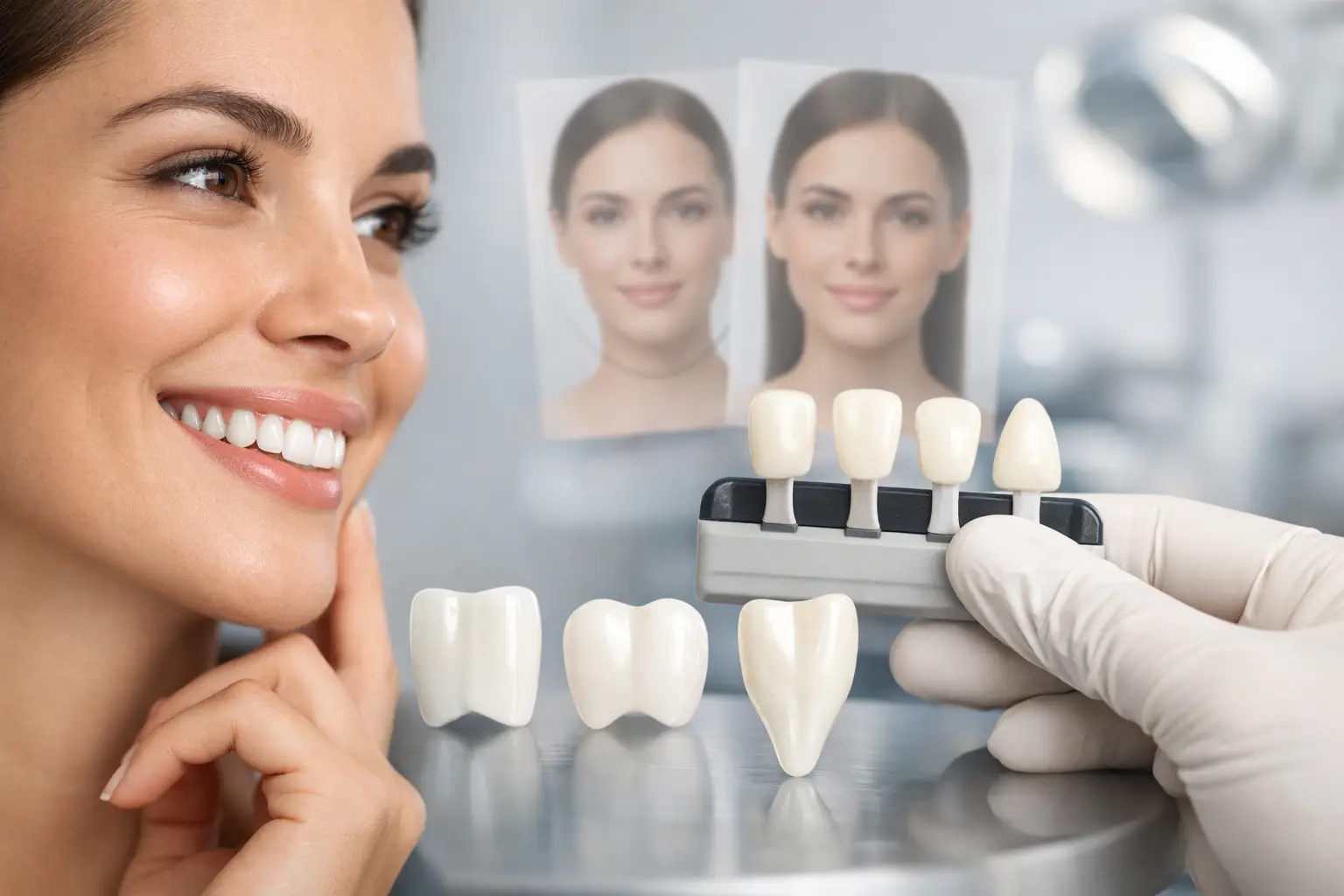 Come scegliere la forma dei denti per il viso
