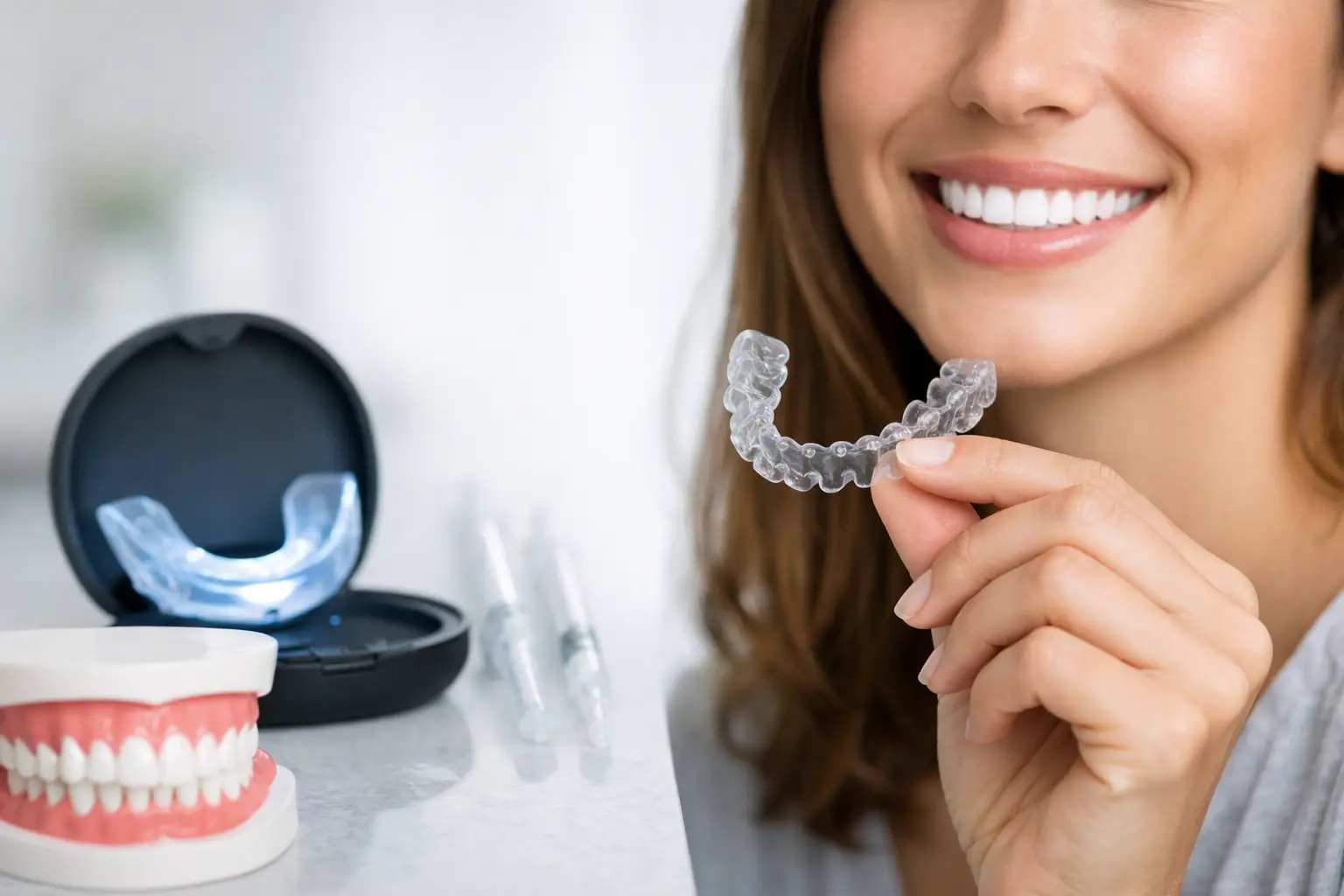 Esempio piano sorriso con allineatori e whitening