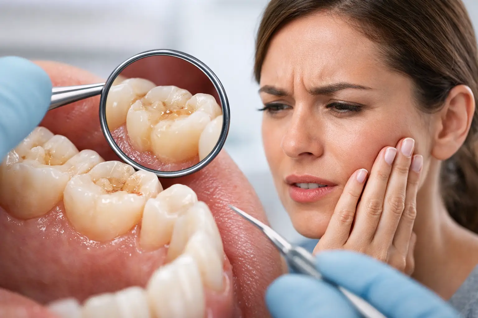 Esempio erosione dentale e segnali da non ignorare