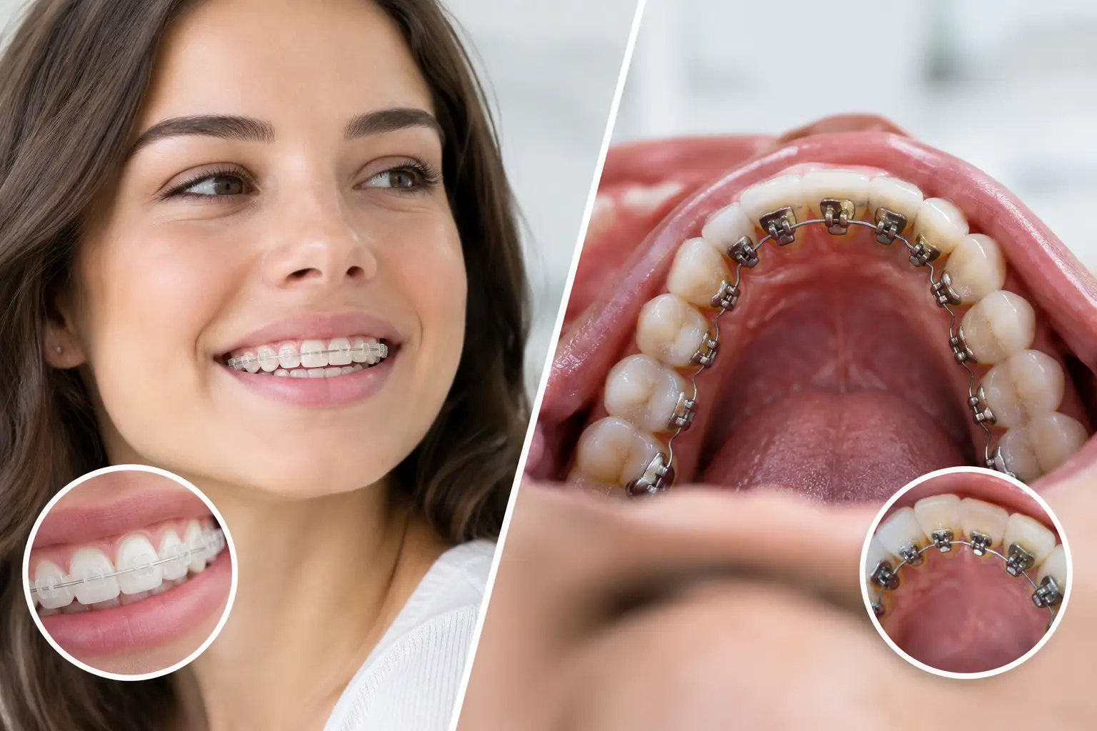 Ortodonzia estetica contro apparecchio linguale